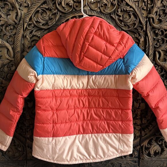 New Columbia Down Coat Hooded Tumble Rock™ Down Girl’s Large Pink Winter Jacket - Picture 2 of 11